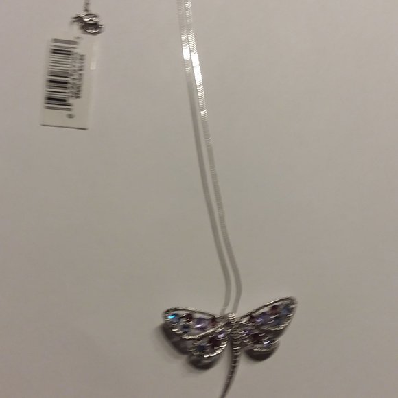 Dragonfly Crystal Necklace -NWT - Picture 5 of 6